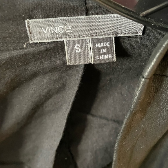 Vince paper leather jacket. Genuine leather size small - Picture 2 of 2